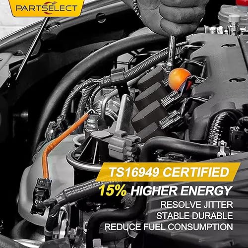 Miniatura 8 de Partselect Paquete de bobinas de encendido UF569 GN10494 C1555 de repuesto para Chevy Camaro Equinox Impala Traverse Cadillac ATS CTS SRX XTS Buick