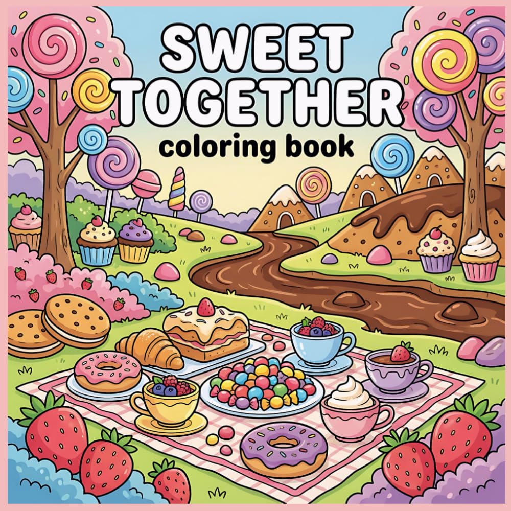 Sweet Together Coloring Book: Featuring Hand Drawn Full Page Love Scenes for Teens and Adults to Relax, Unwind, and Enjoy Coloring
