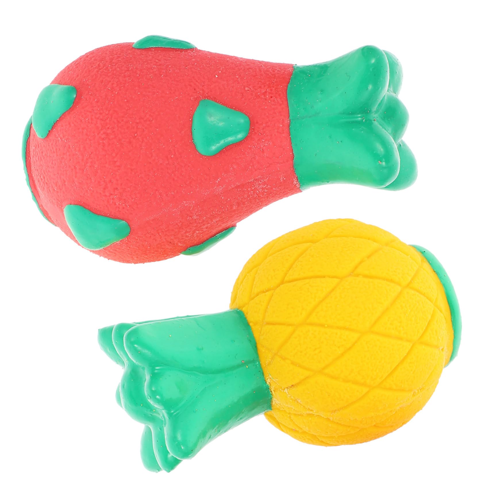 Jouets à mâcher pour chiens lot de 4 pièces en forme d'ananas et fruit du dragon