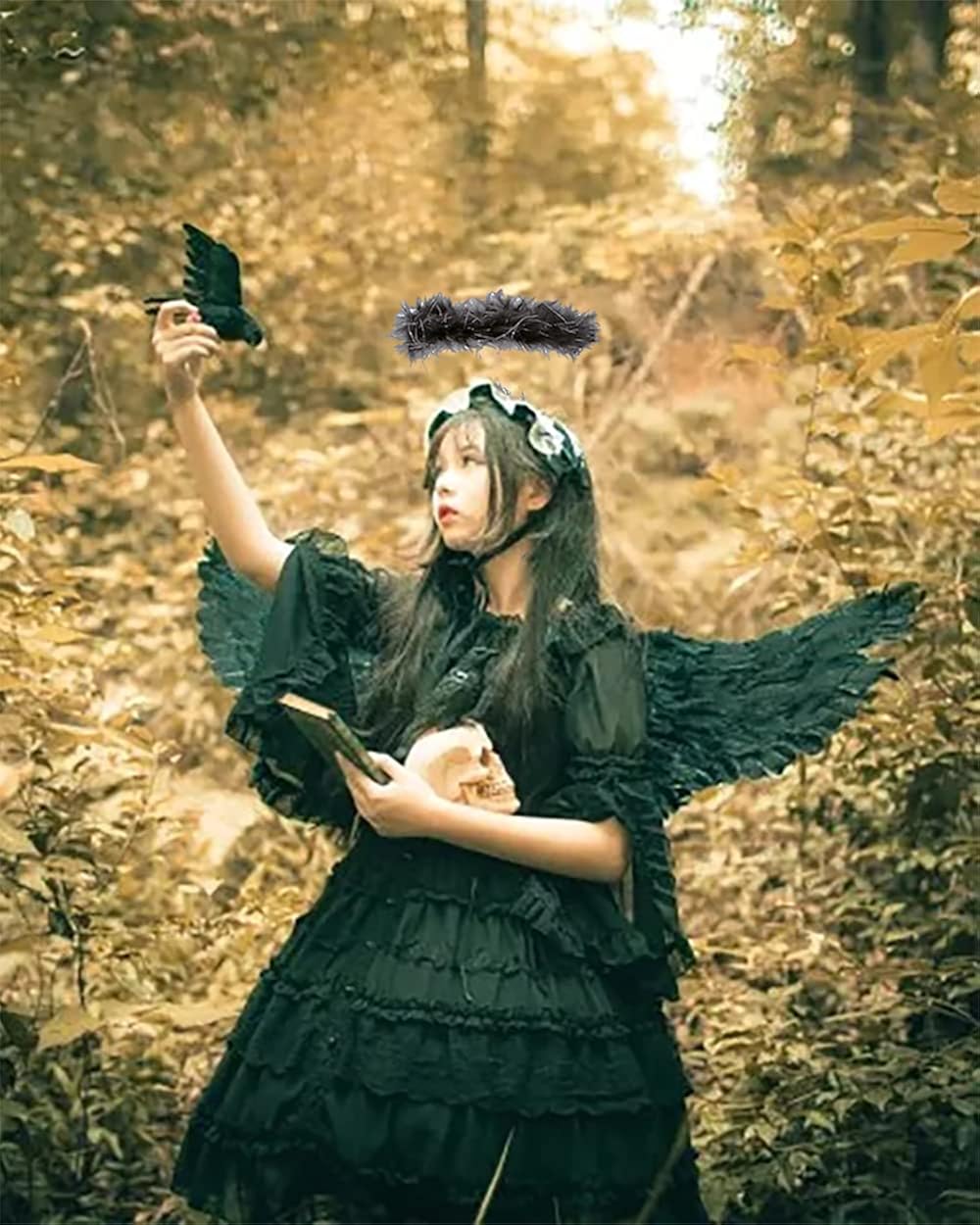 Miniatura 2 de Disfraz de alas de ángel y halo de ángel para niños y adultos Halloween