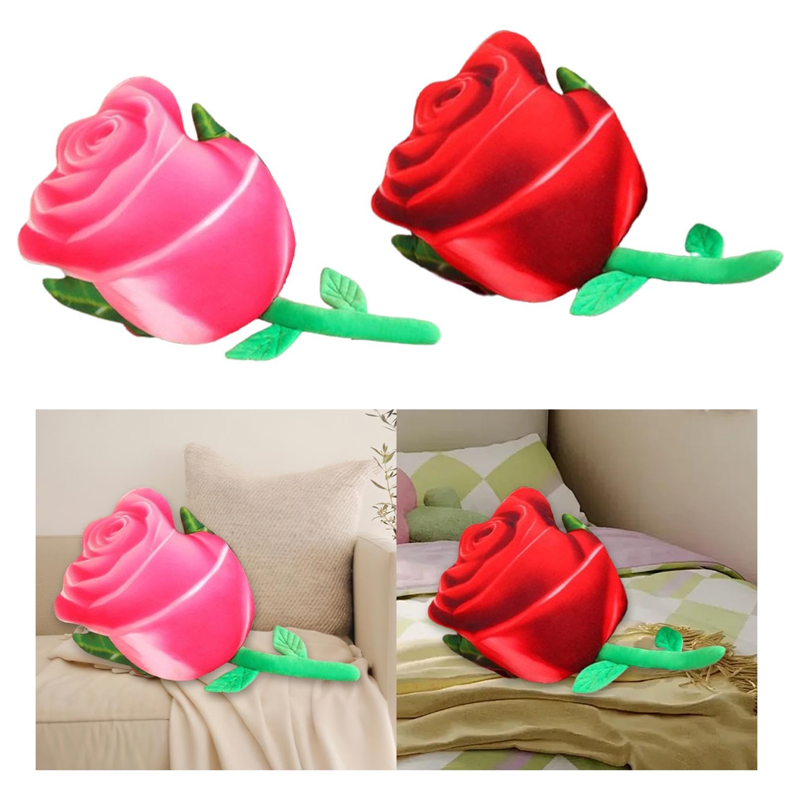 Rose Throw Pillow Ornament Women Decoration Plush Toy for Office Sofa Chairs Red|Home & Garden|Home Dacor> Pillows-image-27