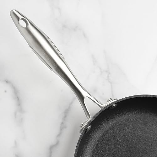 Miniatura 7 de Scanpan CX+ - Juego de sartenes antiadherentes con tapas, sartenes de 8 y 10.25 pulgadas con Stratanium Plus, acero inoxidable de 5 capas