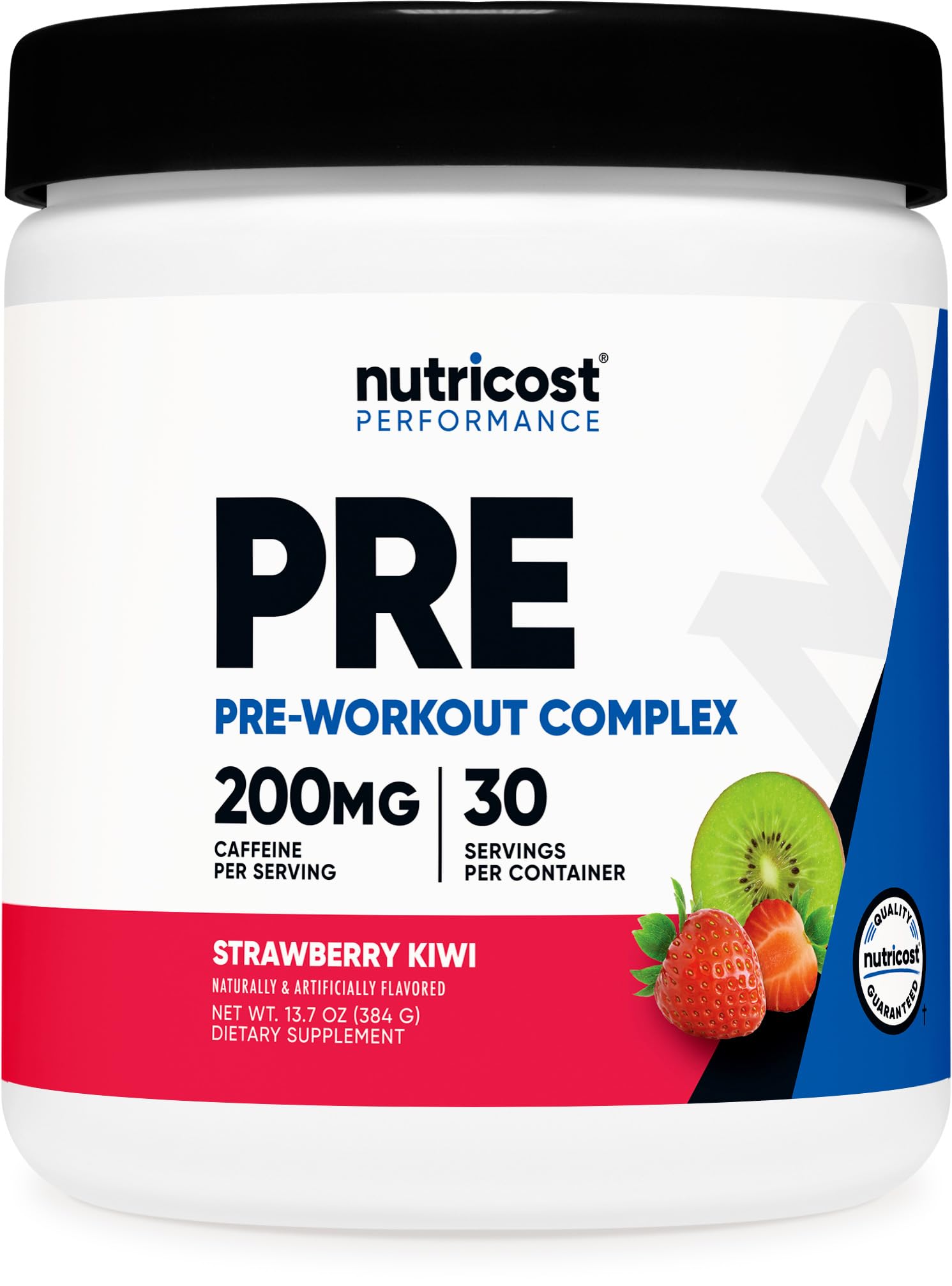 Nutricost Pre-Workout Powder (Strawberry Kiwi) 30 Servings, Gluten-Free Strawberry Kiwi 30 Servings (Pack of 1)