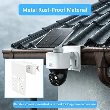 2 Pack Gutter Mount Bracket Compatible with Eufy SoloCam S340 E30 E42 S330