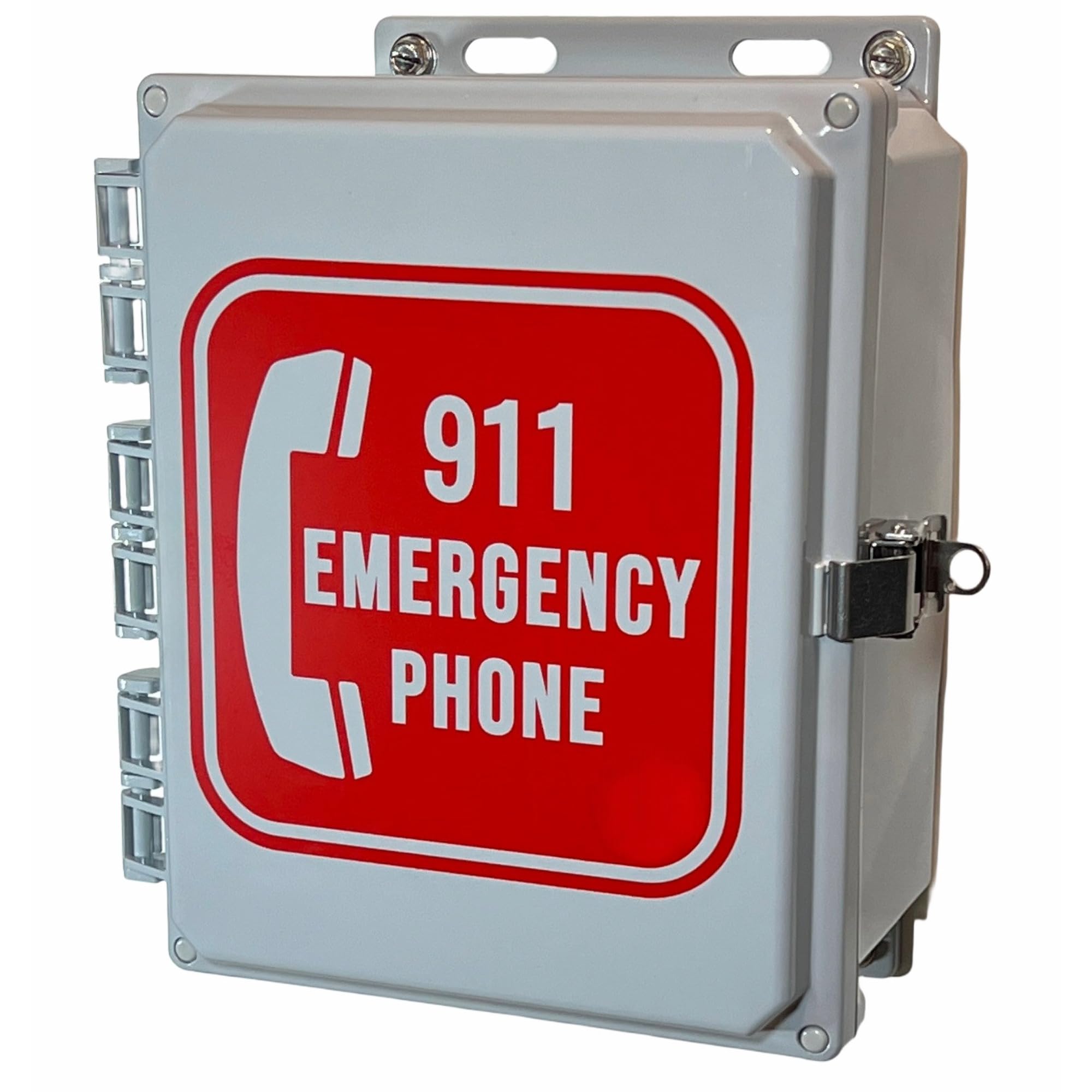 Outdoor Emergency Phone - 911 Only Emergency Land Line Phone System - Weatherproof Call Box