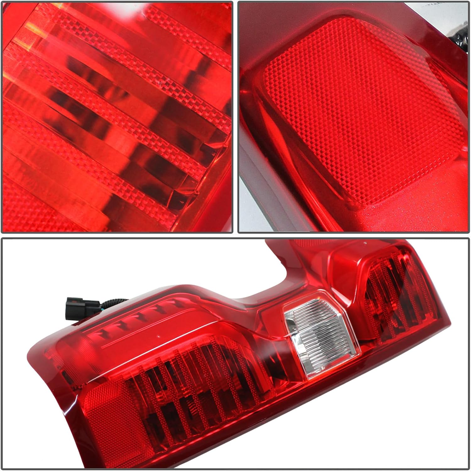 Generic Tail Light Assembly Fit for 2019-2023 Chevy Silverado 1500 2020-2023 Silverado 2500HD 3500HD Replacement Left Driver Side, Red