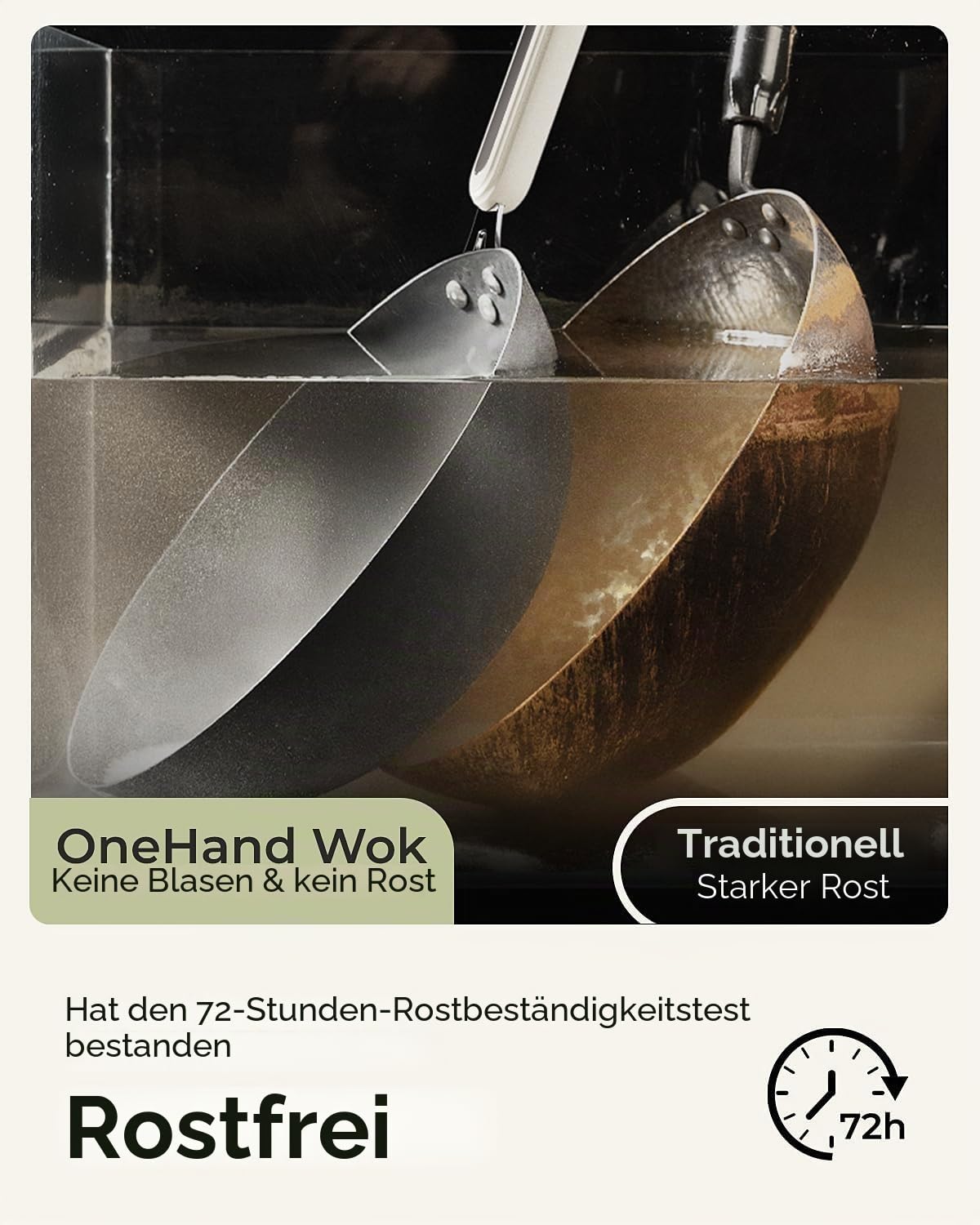 Karbonstahl Woks & Wokpfannen 30 cm, vorgebrannt, flacher Boden, Wokpfanne induktion mit Deckel, leichtes Kochgeschirr für alle Herdplatten, Wok pfanne für Gas und Elektro, Wok induktion