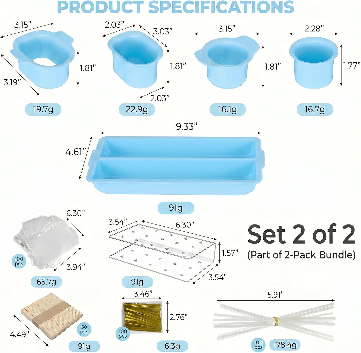 2-Set Cake Pop and Cakesicle Kit with Molds, Sticks and Stands