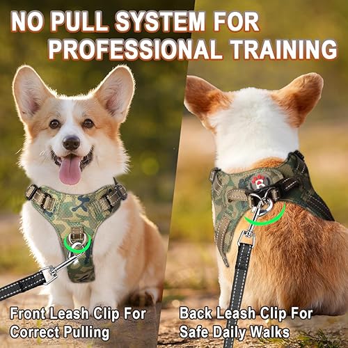 Miniatura 30 de Arnés para perro, arnés reflectante ajustable para cachorro, transpirable, suave para perros pequeños y medianos, gatos, rojo, S Negro