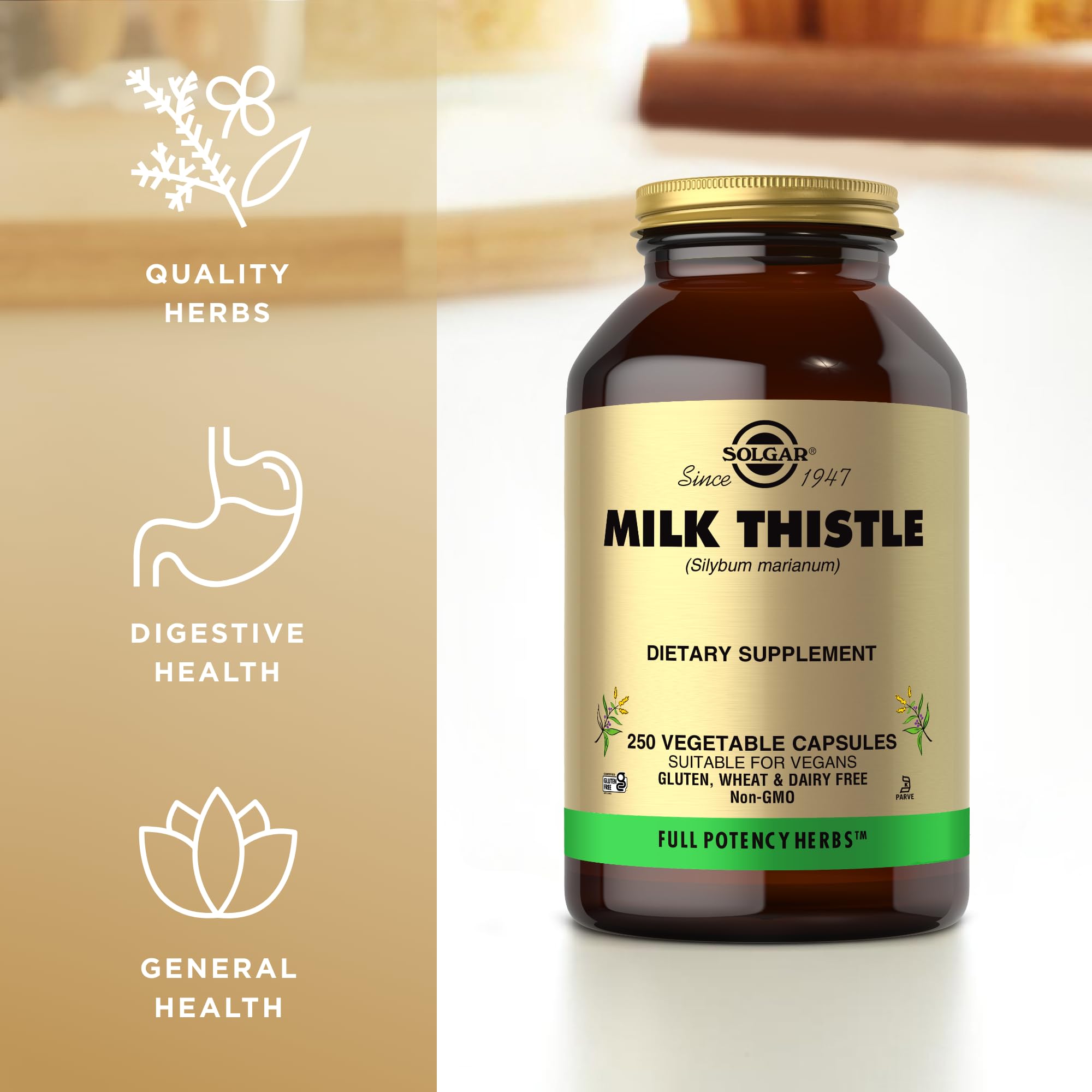 Solgar - Milk Thistle (Silybum Marianum, 100 mg, 250 veggie caps 2