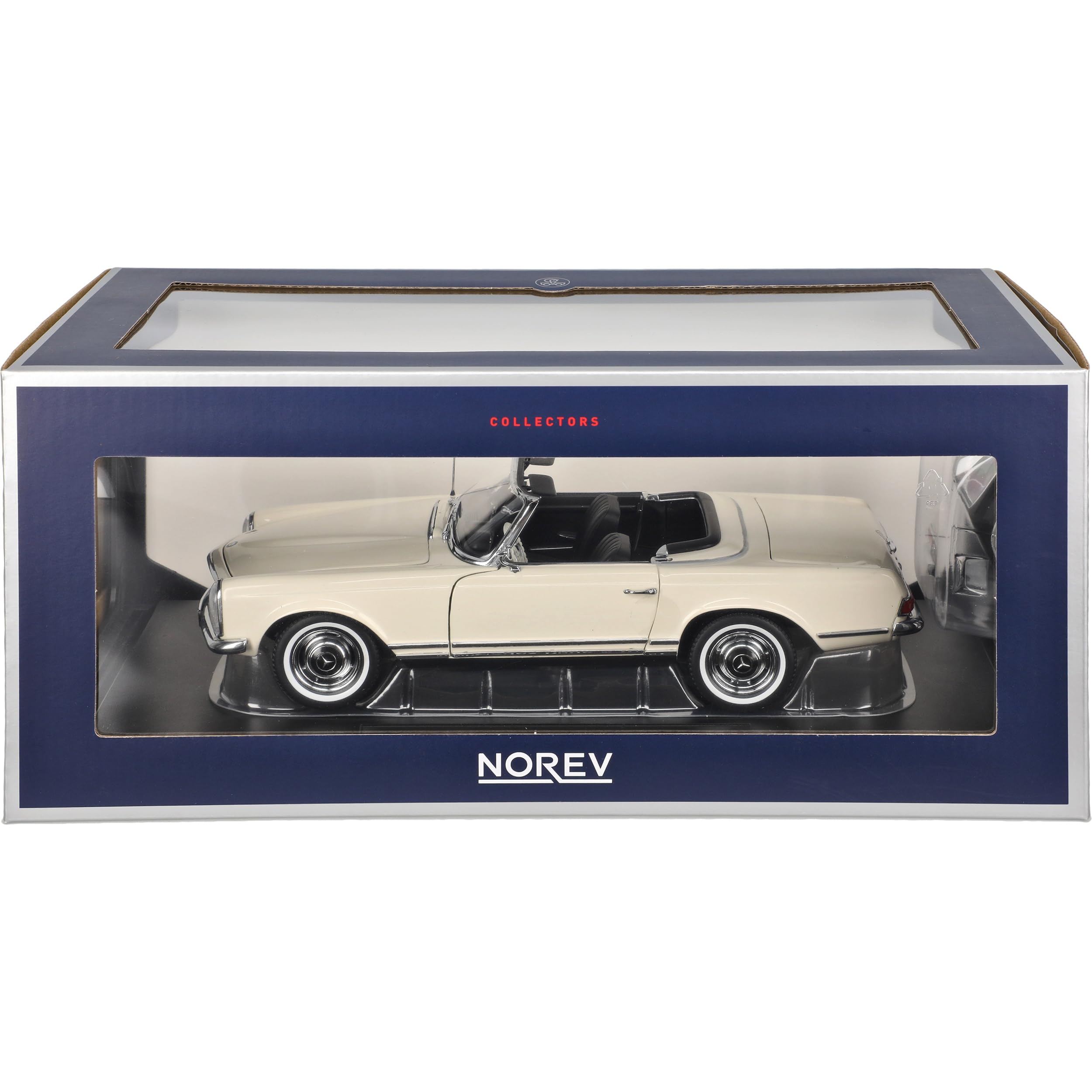 Mercedes-B 230SL Pagode Roadster Weiss DB090 W113 1963-1971 1/18 Norev Modell Auto