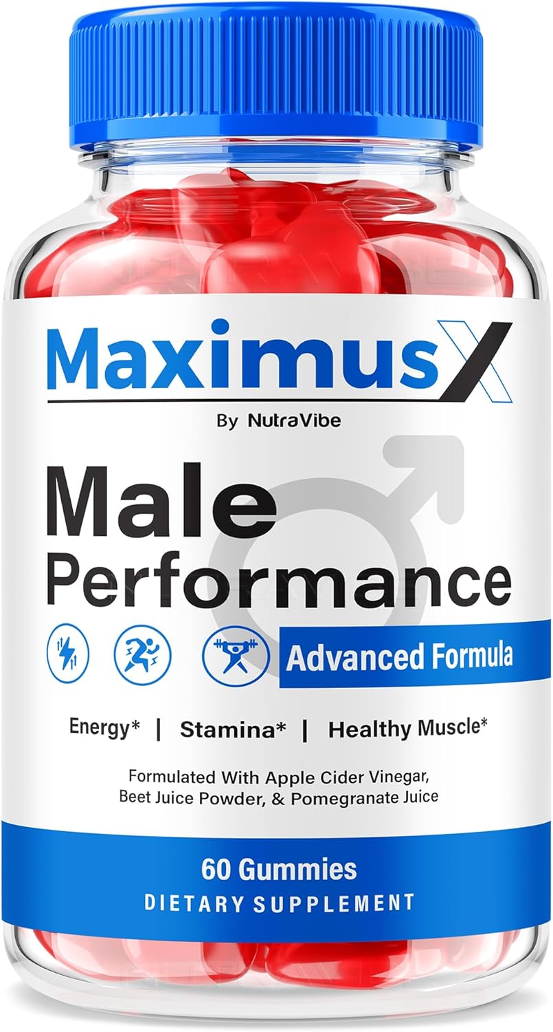 Maximus X Gummies – Official MaximusX ME Chewable Gummy with Natural Ingredients | Premium Performance, Steady Energy & Stamina Support, Tasty Nutrition Formula, 30 Day Supply (60 Gummies)