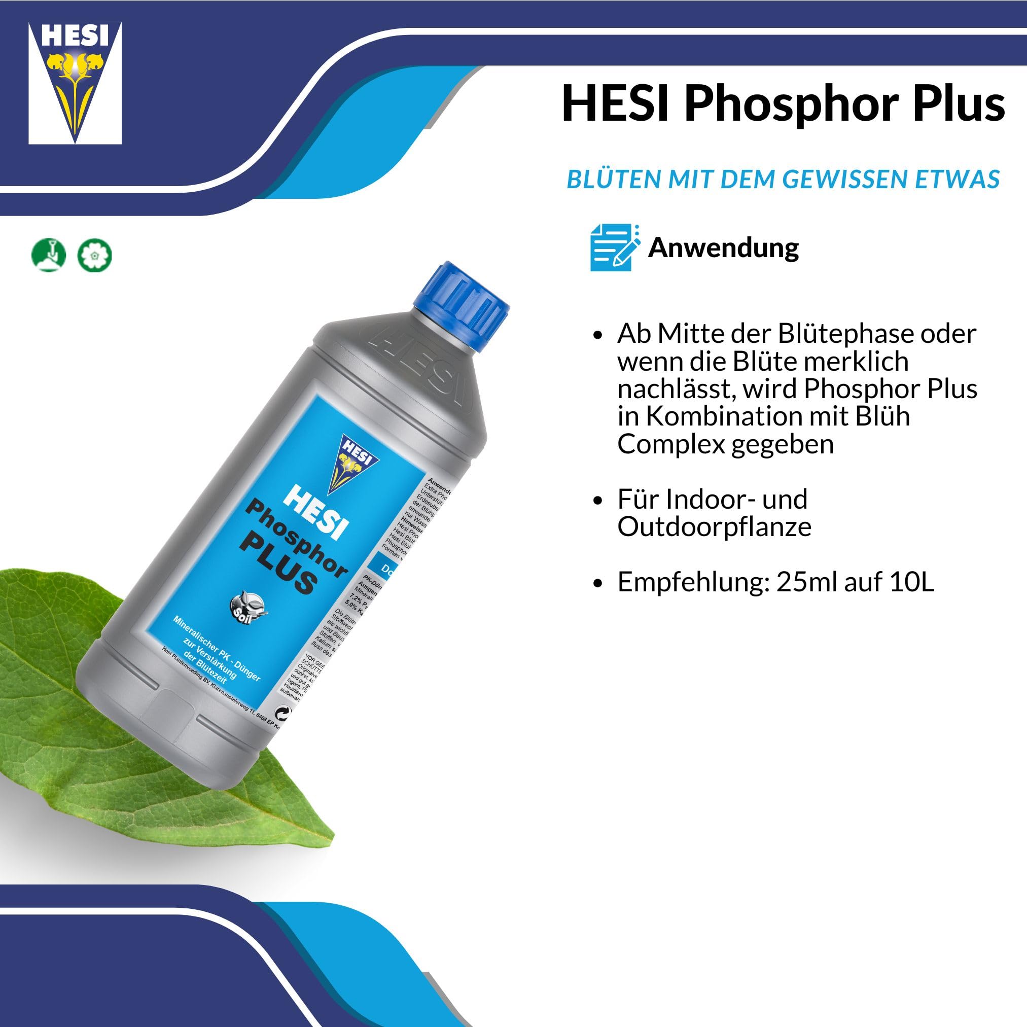 HESI Fósforo Plus Fertilizante Abono 1L
