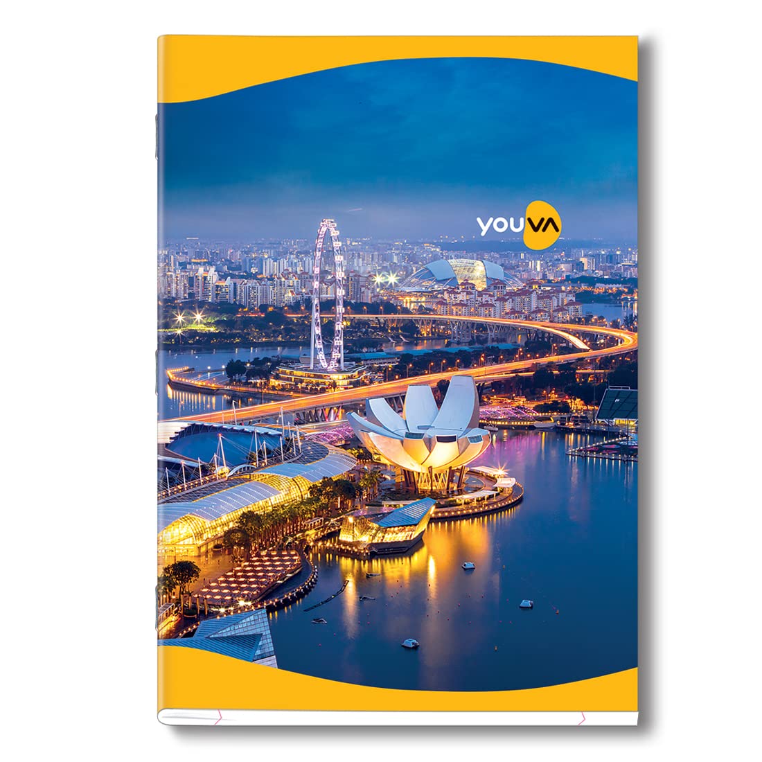 YOUVA Navneet Soft Bound | Long Book | 21×29.7 cm | Single Line | 100 Pages | Pack of 12