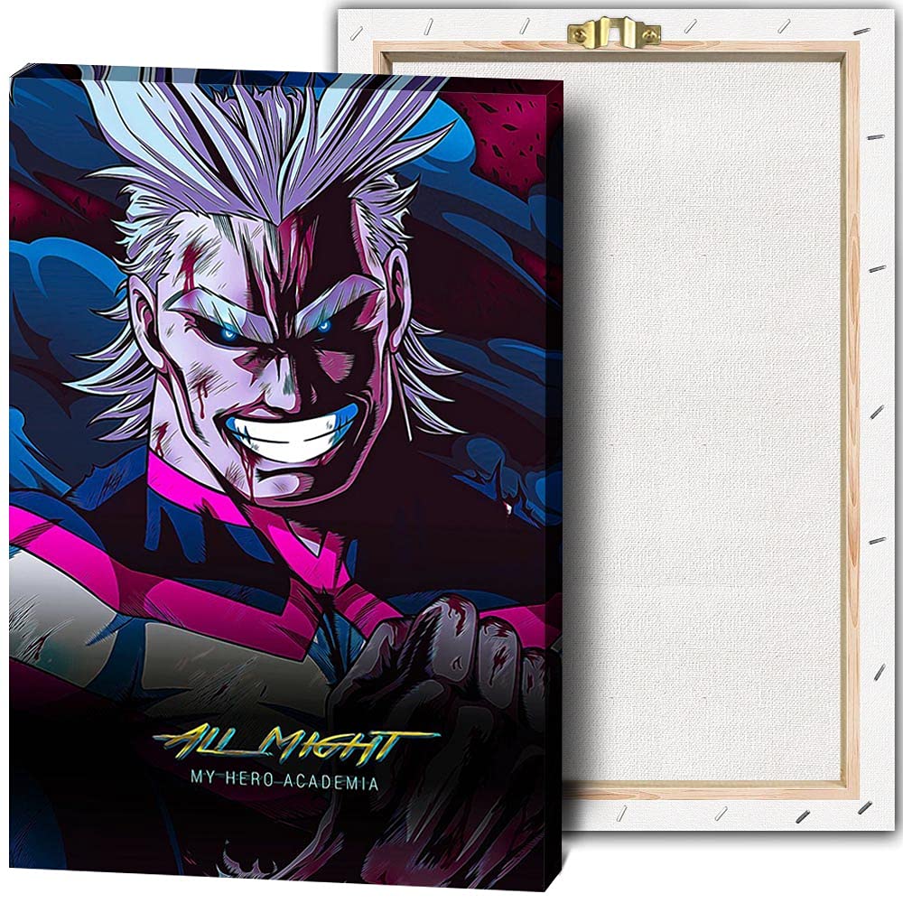 Amazon｜僕のヒーローアカデミアオールマイトアニメポスターとプリント