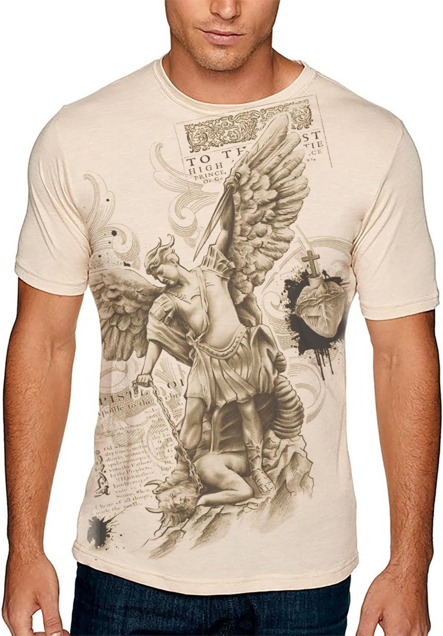Hellfire Graphics Men's Archangel Michael T-Shirt