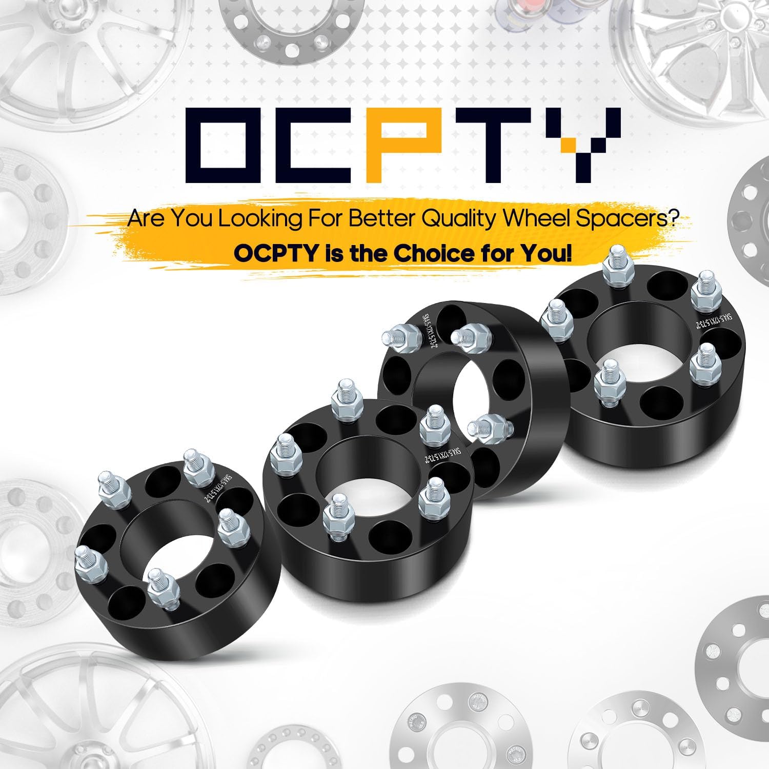 OCPTY 4PCS 5x4.5 to 5x4.5 Wheel Spacers 2" Wheel Adapters 12x1.5 Studs 73mm Center fit for 2001-2003 for Acura for CL / 1991-2005 for Acura for NSX / 1996-2004 for Acura for RL