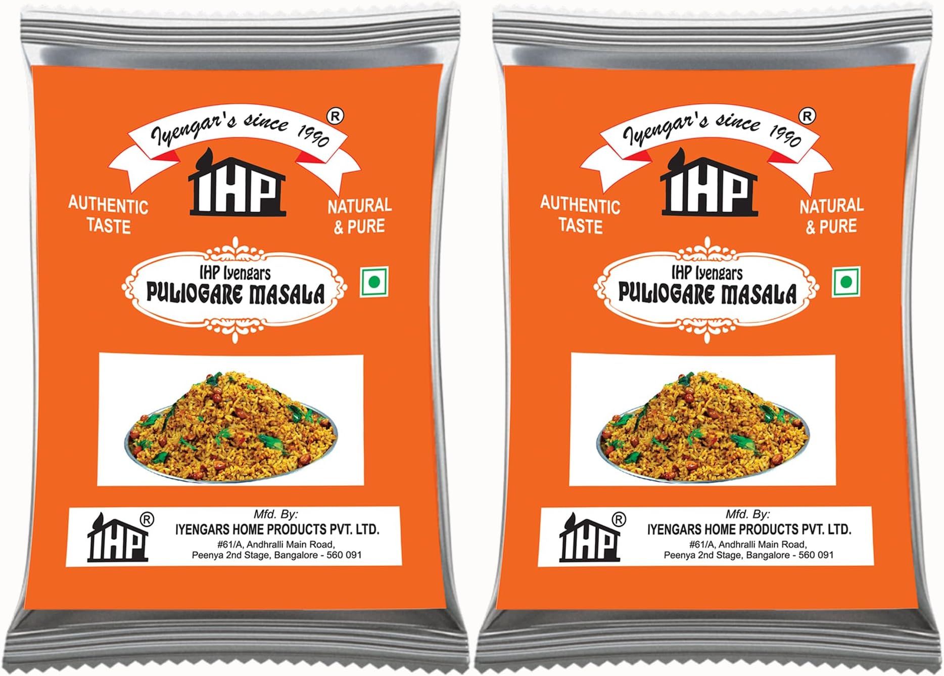 IYENGARS PULIOGARE MASALA 500 gm X 2 | Masala Pack Set of 2