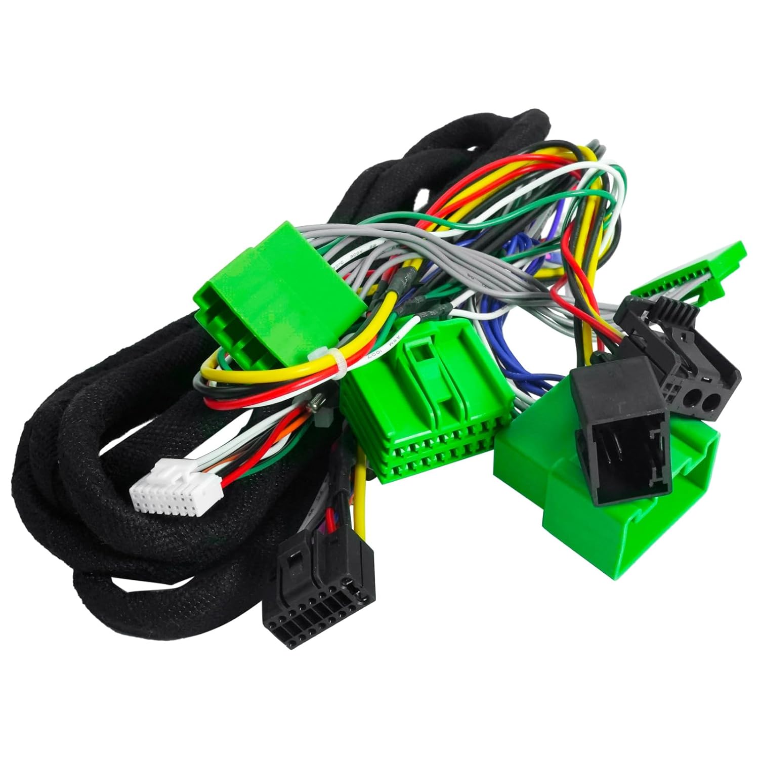 16pin Car Stereo Radio Power Wiring Harness Cable Adapter with Fiber Optic Amplifier Fit for Volvo XC90 2004-2014