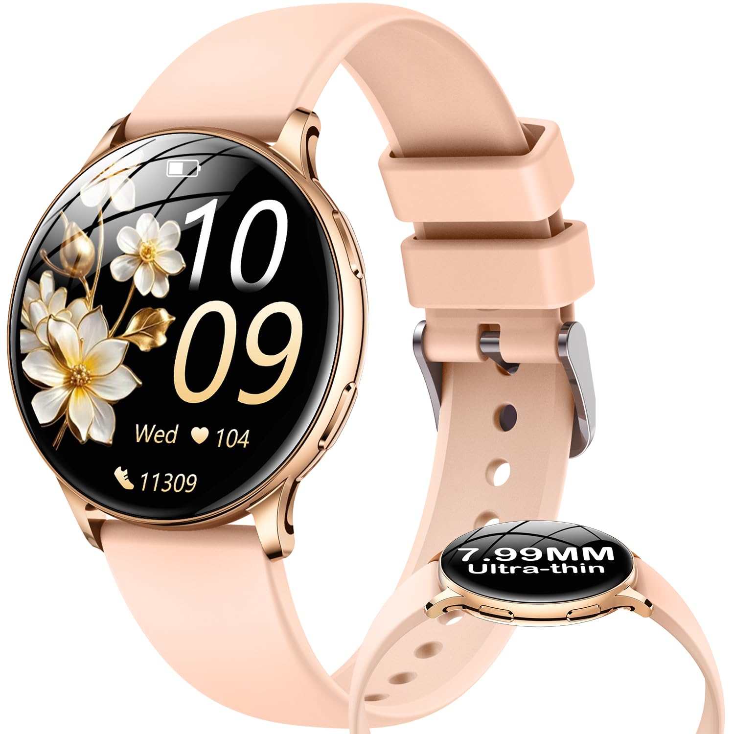 Smartwatch Damen mit Telefonfunktion Sportuhr Armbanduhr: 1,32