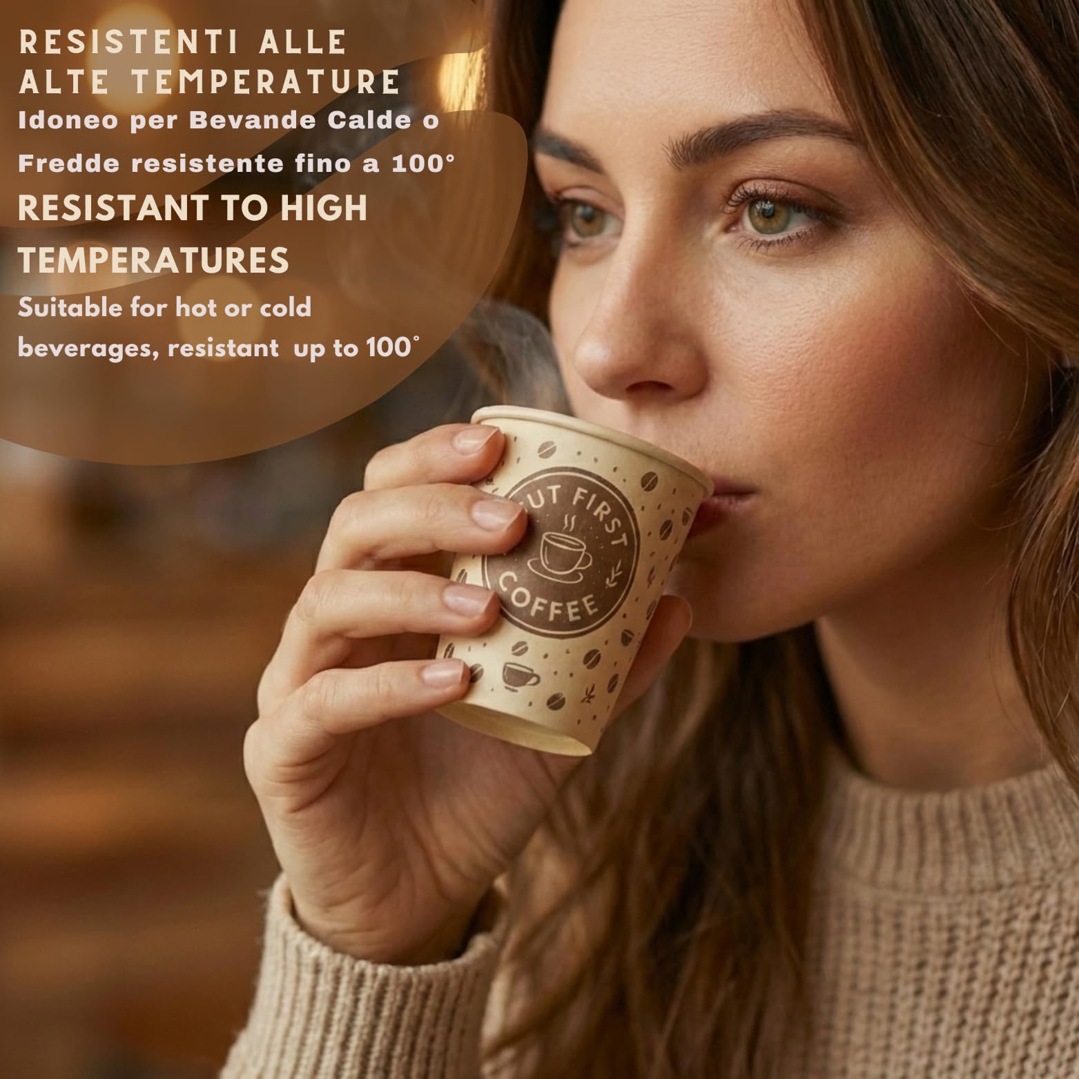 Vasos de papel para café, desechables, resistentes y reciclables, desechables, para llevar bebidas de café expreso, ideal para bares, oficinas, catering, eventos (70 ml/3oz (1000 unidades)