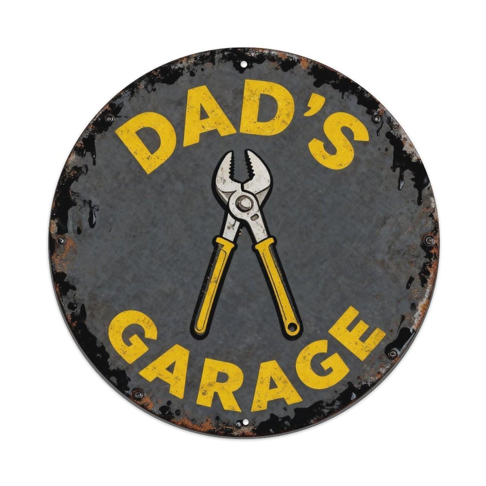 Dad's Garage Metal Tin Sign Plaque