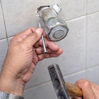 ORTAVA 20 mm-es horganyzott acél szegek téglához és betonhoz, rögzítőszögek képekhez, gipszkartonhoz és fenyőfához, 100 db, ezüst 6