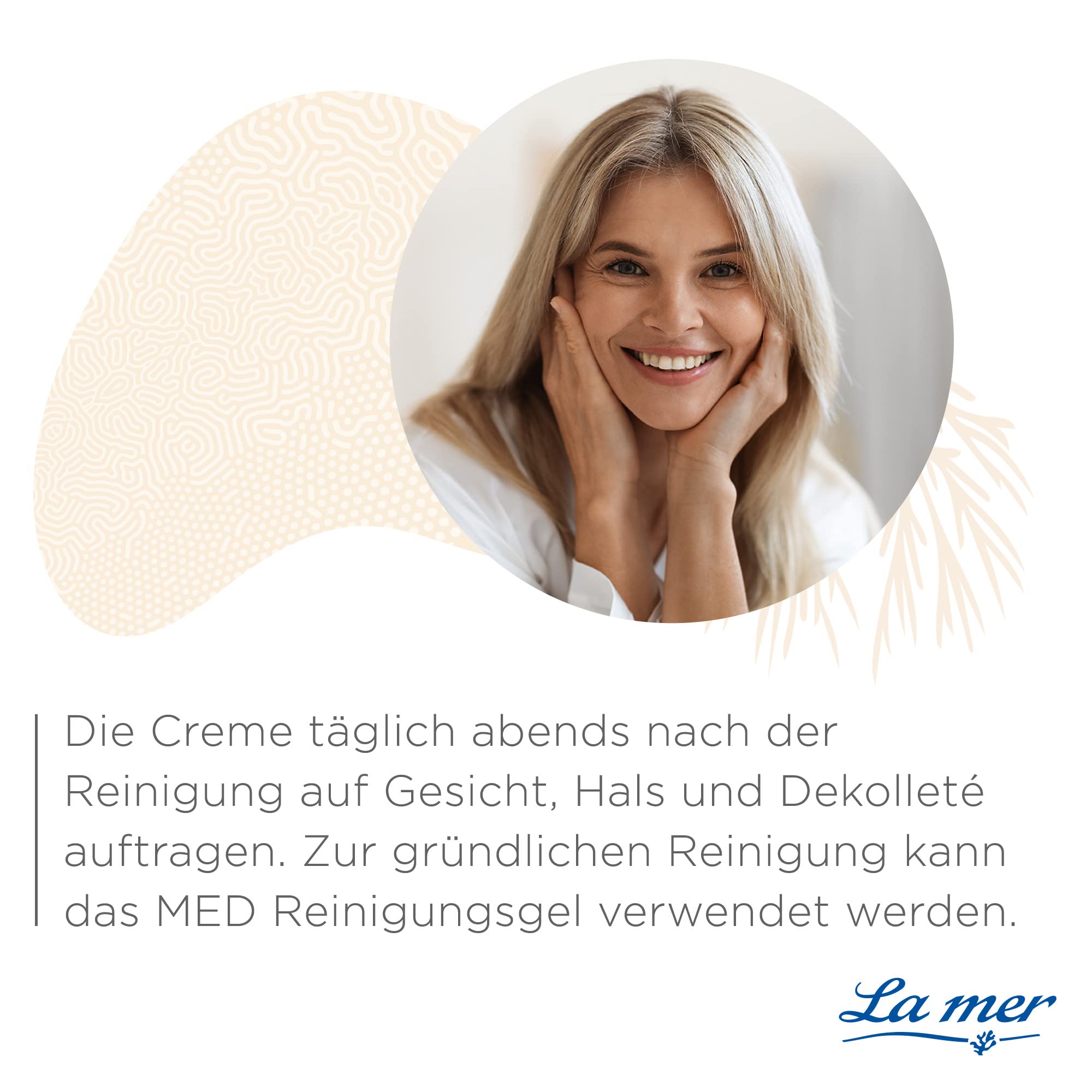La mer MED+ Anti-Age Nachtcreme - Vitalisierende Gesichtspflege - Schützt vor UV-bedingter Hautalterung - Für empfindliche und trockene Haut - 50 ml
