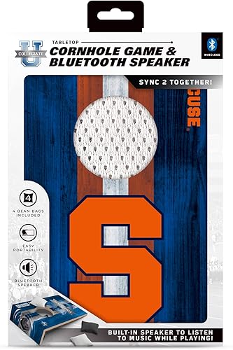 Vista 50 de SOAR Juego de Cornhole de mesa NCAA y altavoz Bluetooth