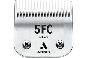 Andis CeramicEdge Carbon-Infused Steel Pet Clipper Blade, Size-5FC, 1/4-Inch Cut Length