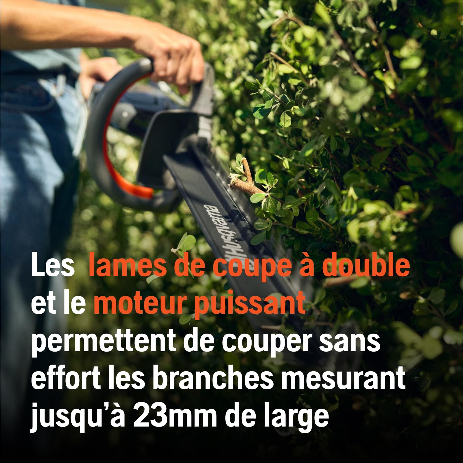 Husqvarna Aspire H50-P4A Taille-Haies sans Fil 18V avec Batterie et Chargeur, Lame 50 cm