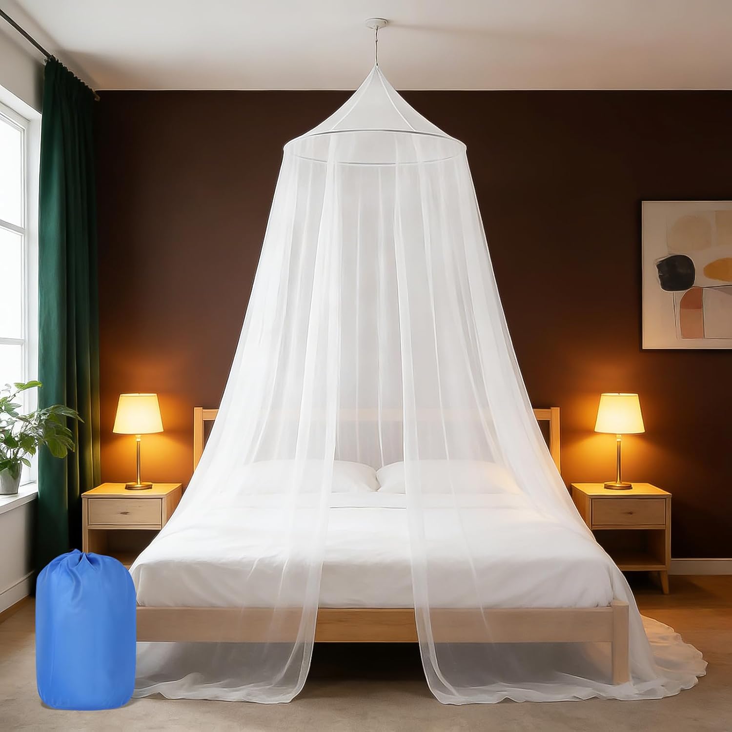 Mosquito Net for Bed Canopy for Girls, Twin to King Size Bed