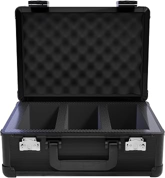 Zion Cases Slab Case X Color Rush Graded Card Case; The Original Slab Case for Graded Cards; Fits PSA, BGS, HGA, and CSG Graded Trading Card Slabs; Ideal Travel Storage Solution; (Black Diamond)