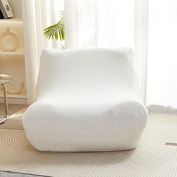 XMAYODS Single Seated Lazy Sofa Cover, Armless Floor Sofa Couch Cover,One Piece High Stretch Slipcover Tatami Chair Cover,Removable Machine Washable Cover Color #11