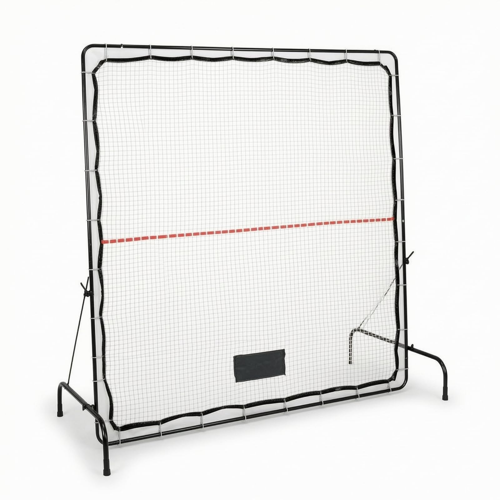 Generic Rete da Pratica Tennis con Ritorno Personalizzabile per Allenamento Solitario con Bersagli Rossi Sulla Maglia con Telaio Robusti in Ferro atta per Uso Domestico E Club