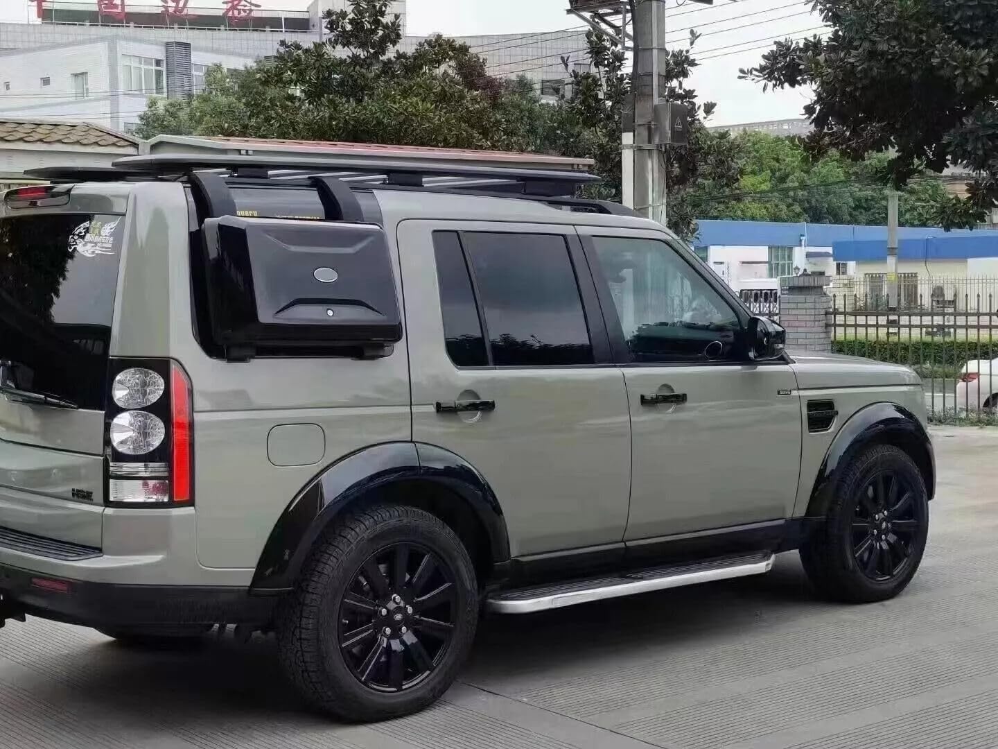 Glossy Black Exterior Mounted Gear Carrier Fits for Land Rover Defender 110 90 130 2020 2021 2022 2023 2024 Side Toolbox Storage Box with Lock