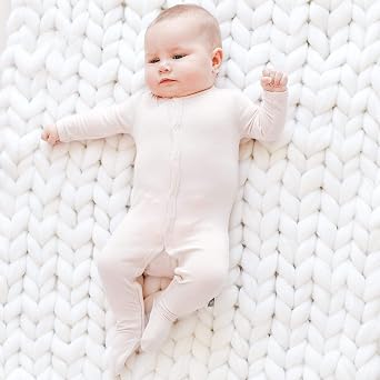KYTE BABY Unisex Footie, Rayon Made From Bamboo, Snap Closure,0-24 Months