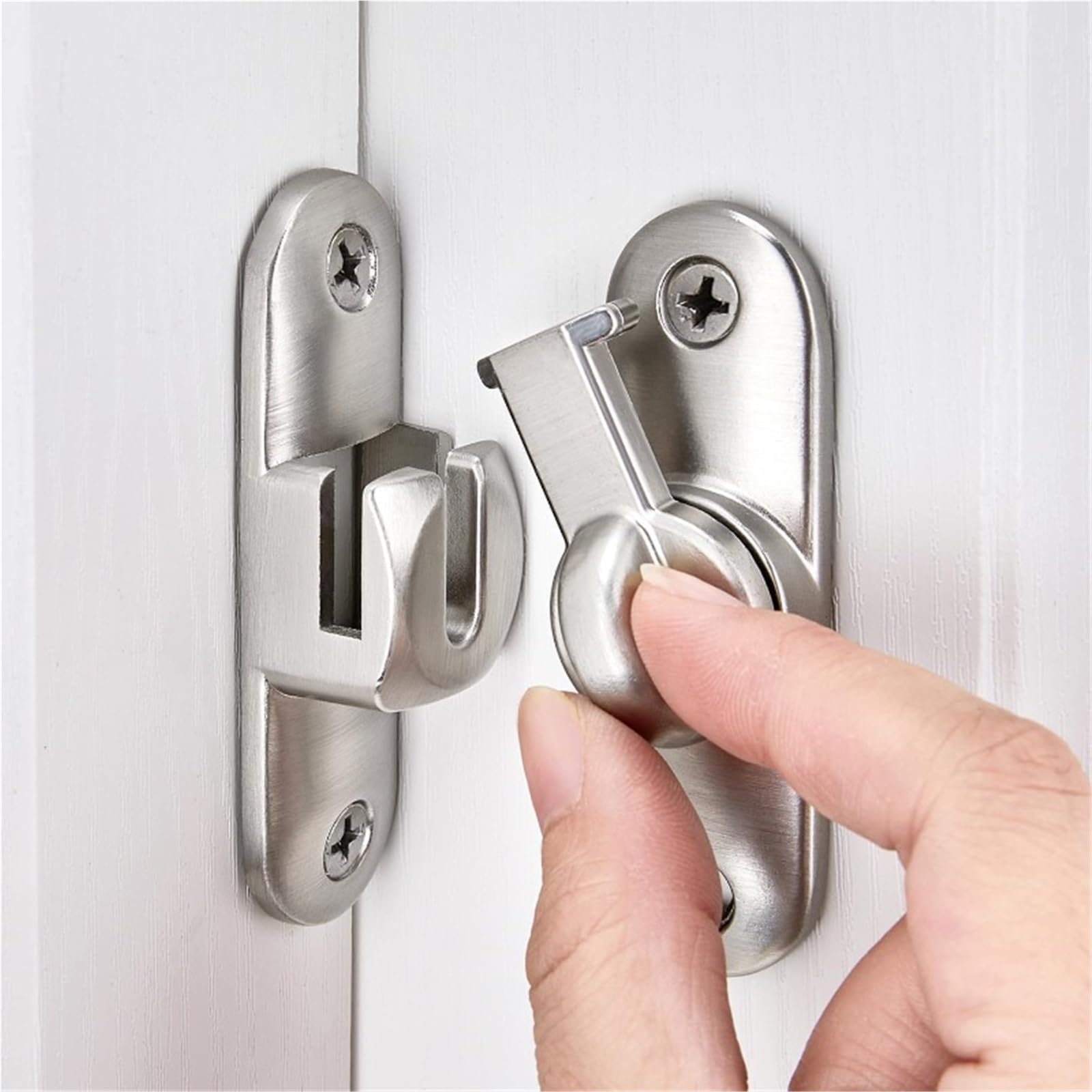 Chiusura della porta 90/180 Degree Flip Door Lock Slid Barn Bolts Home Security Sliding Doors Latch Small Gate(Mix color-3pcs)