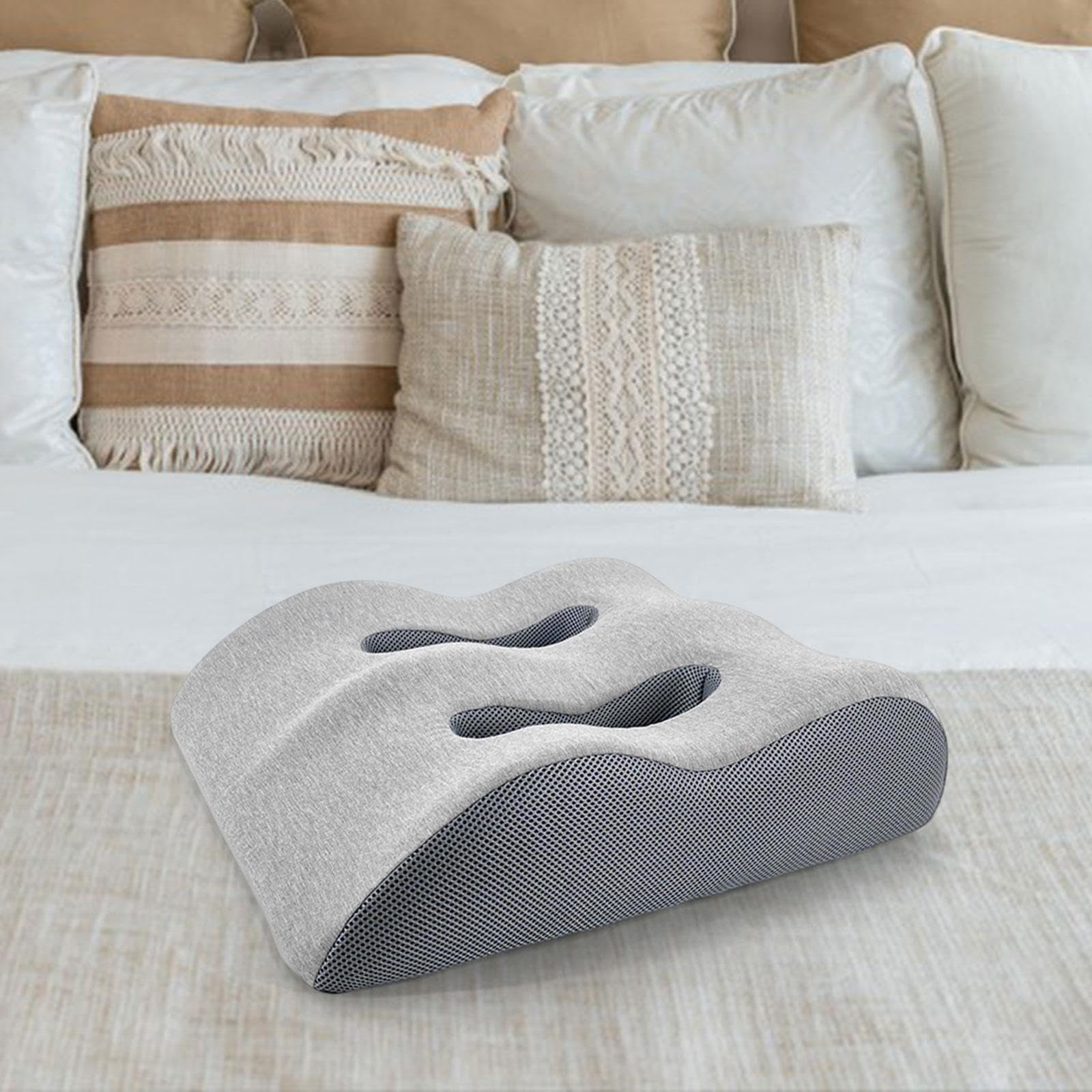 Cojín de Elevación de Piernas, Soporte Ergonómico para El Nocturno, Gris Claro, Individual