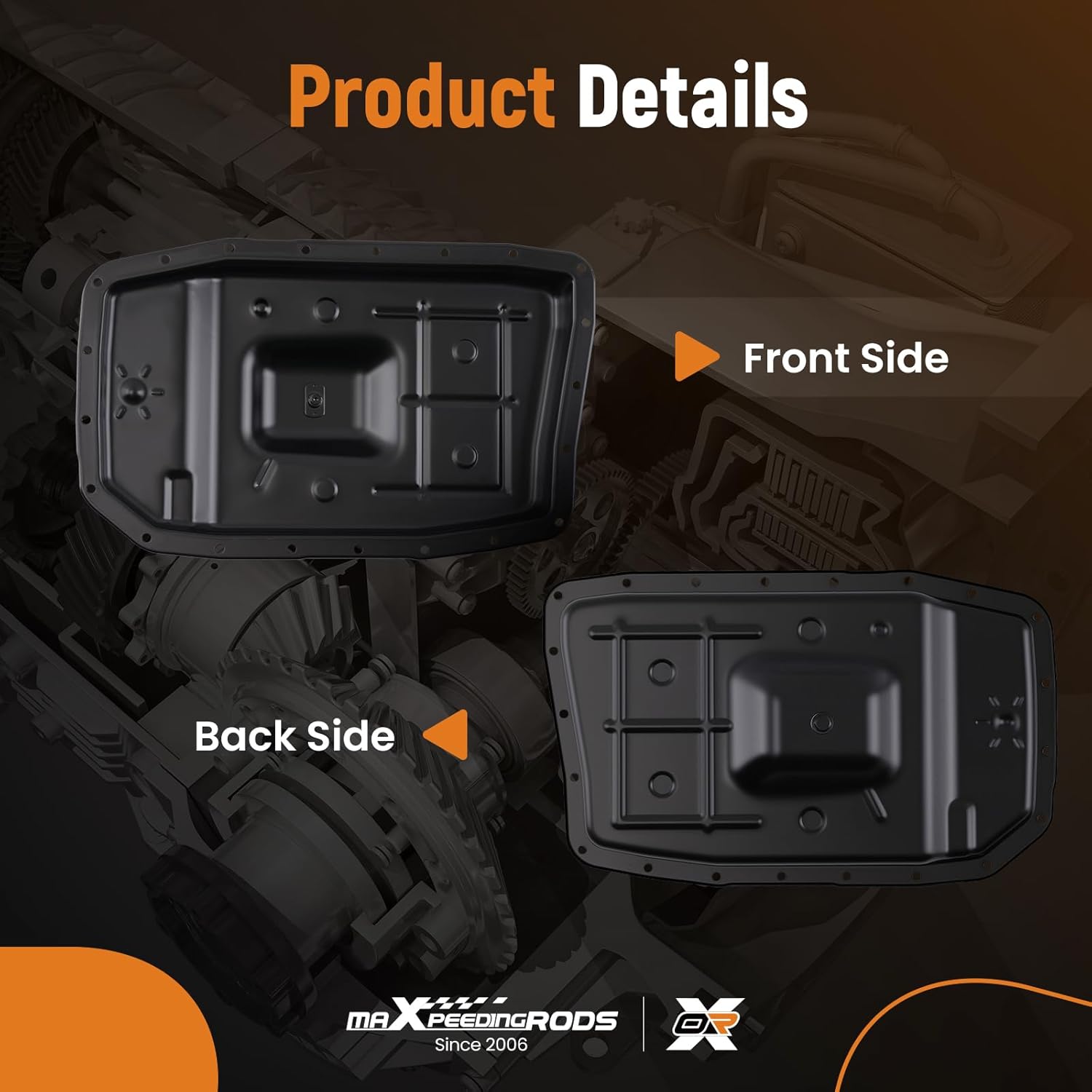 maXpeedingrods Transmission Oil Pan for Ford F-150 2011-2018 Expedition Mustang 2011-2017, for Lincoln Navigator 2011-2017, 6R80 6-Speed, Replaces #BR3Z7A194A, HC3Z-7A194-A, 265-854