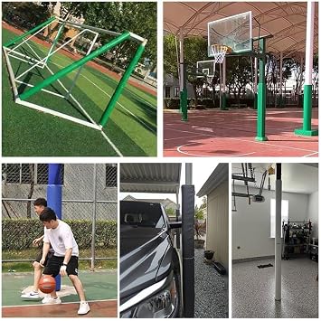 Waterproof Outer Protective Pole Pad Custom Size & Color, All Wrap Around Column Covers for Garden Basement Gym, Safety Crash Cushion Rod Pads with Hook-and-Loop