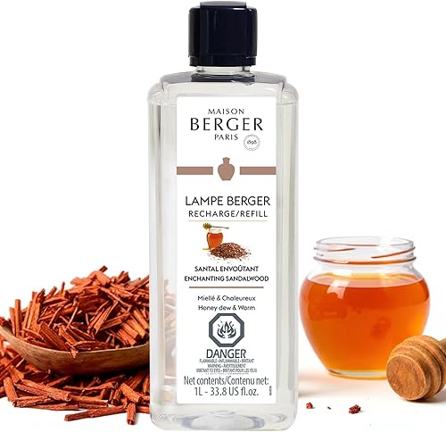 Vista 26 de MAISON BERGER - Té blanco puro - Recambio de fragancia Lampe Berger para difusor de aceite de fragancia para el hogar - Ambientador - 33.8 onzas