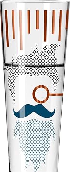 Ritzenhoff 1061010 Shot Glass 40 ml - Heldenfest Series - Motif No. 10 - Barber - Round and Multicoloured - Made in Germany