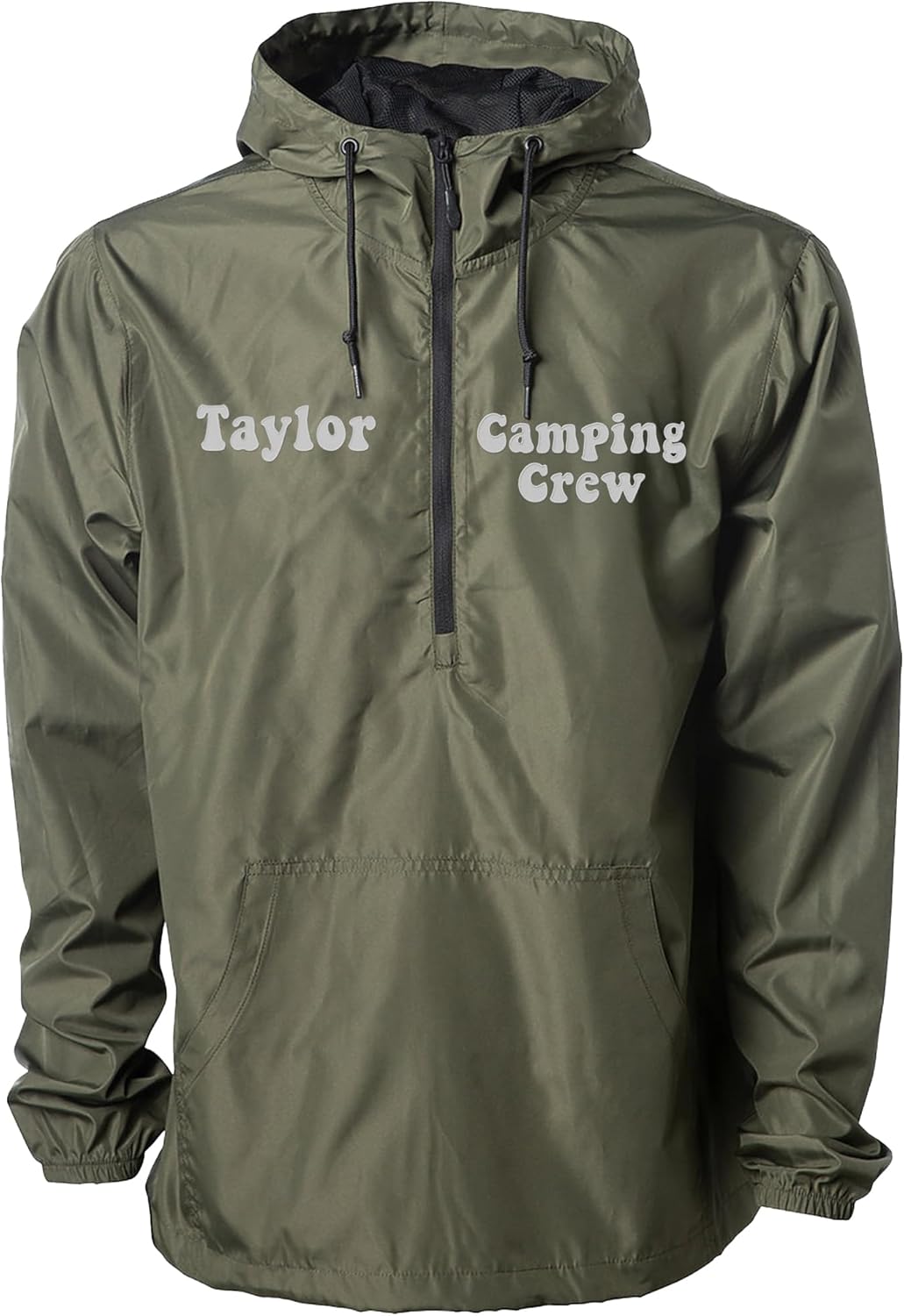 TEEAMORE Custom Embroidered Windbreaker Half-Zip Jacket for Men Women Personalized Embroidery Rain Jacket - Image 2