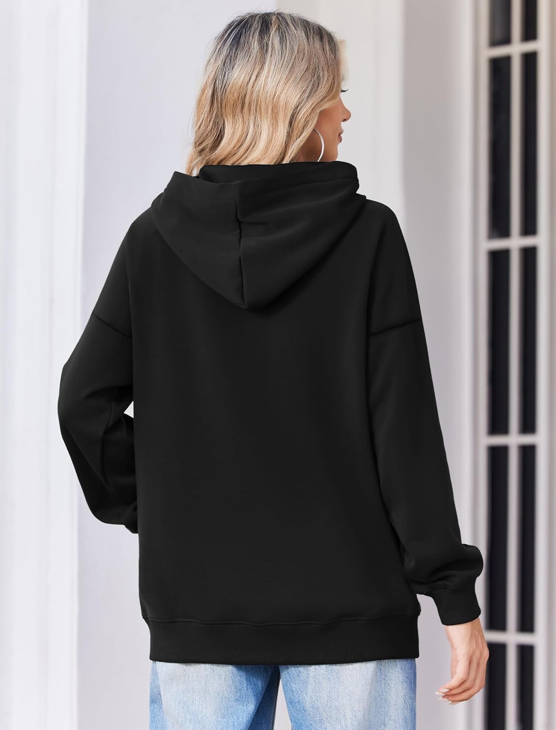 FASHGL Game Day Football Sweatshirt Women: Funny Football Graphic Hoodie Sunday Funday Pullover Hoodies Long Sleeve Tops - Image 3