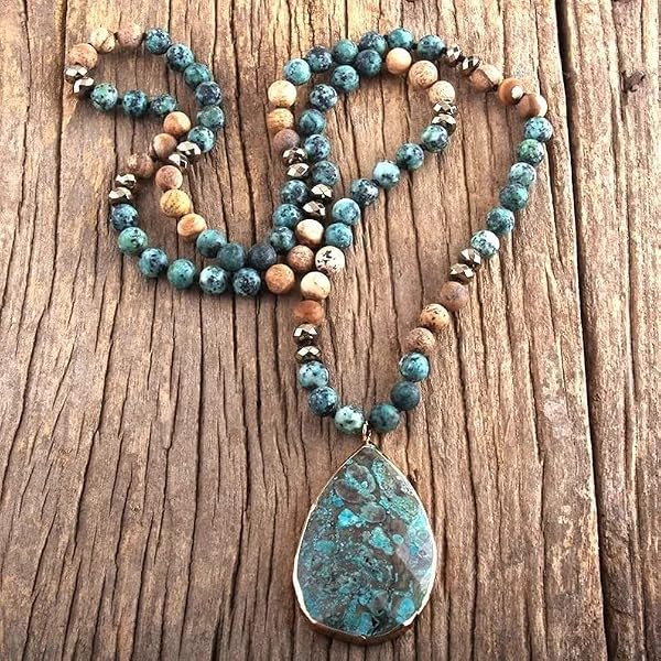 Zenkeeper 108 Pcs African Turquoise Beads for Jewelry Making 8 MM African Turquoise Gemstones Loose Stone Beads by Zenkeeper - Image 6
