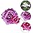 Topbuti Rose Hair Clip, 4 Pcs Fabric Rose Flowers Hair Clips, Mexican Hair Flowers Pin up Headpieces for Woman Girl Wedding Party Mother\'s Day (Light Purple)