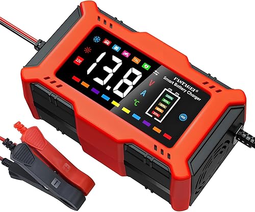 Miniatura 8 de LiFePO4 (14.6-29.2 V)Cargador de batería de plomo ácido Cargador inteligente de batería de 12 V 6 A Mantenedor de batería automotriz Desulfatador