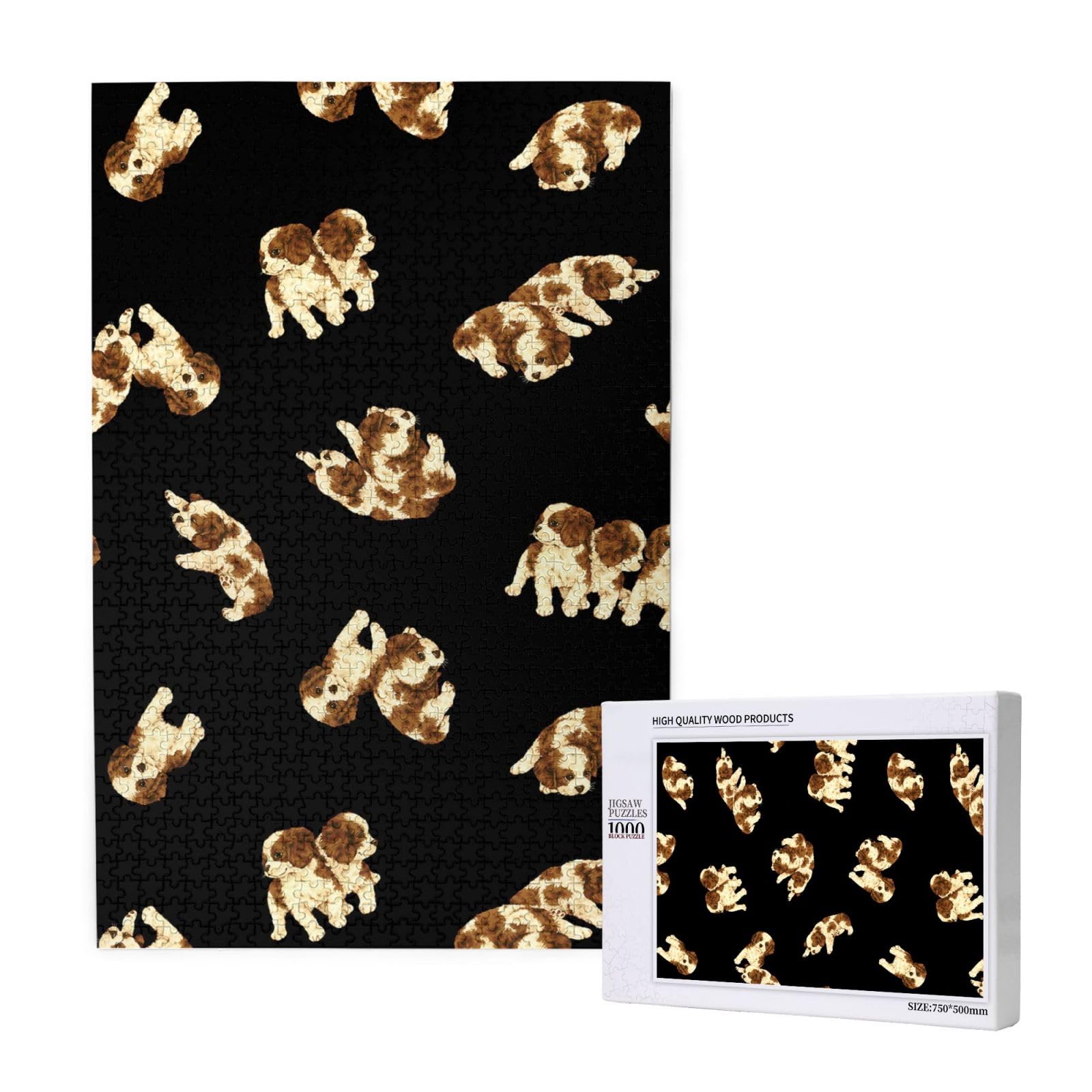 Cucciolo di Cavalier King Charles Spaniel, gioco di puzzle per adulti da 1000 pezzi, puzzle impegnativi, puzzle a incastro