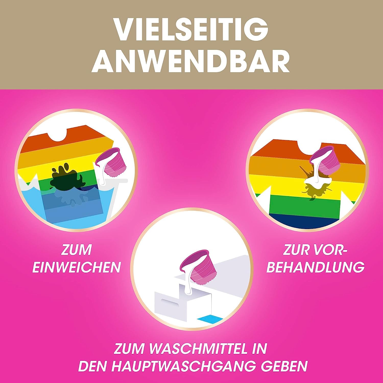 Vanish Oxi Action Wäsche Booster und Powerweiss Sparpack - Powerweiss Wäsche-Booster für weiße Wäsche & Wäsche-Booster für bunte Wäsche - 6 x 1,65 Kg